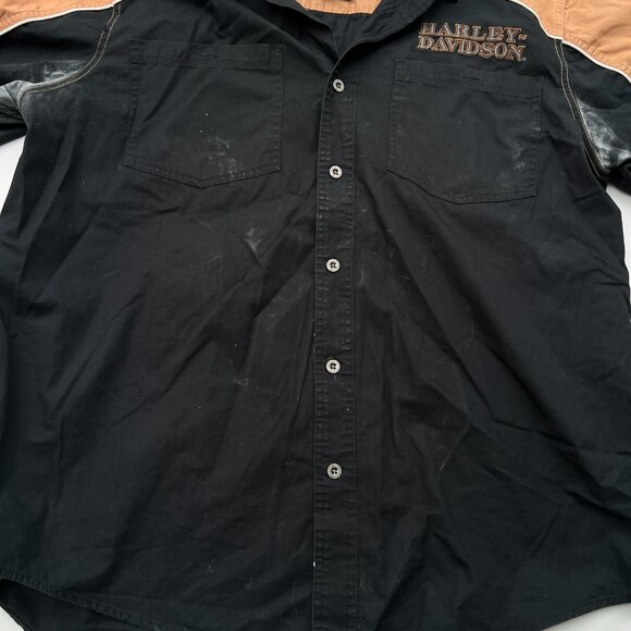 Harley-Davidson 110th Anniversary Dealer Shirt XL Black Orange 1903-2013 Short S - Picture 5 of 10